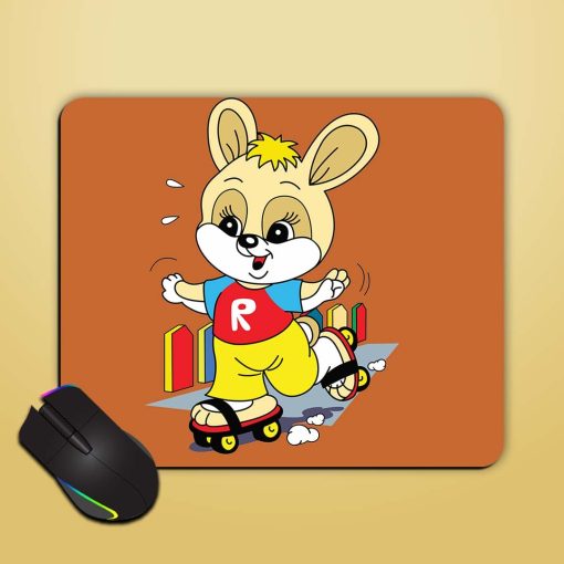 Rabbit Image T Mouse Pad Zapvi