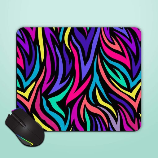 Abstract Seamless Tiger Mouse Pad Zapvi