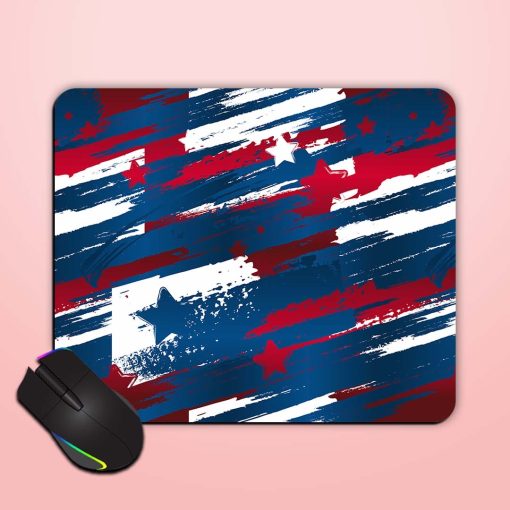 Abstract Seamless Usa Mouse Pad Zapvi