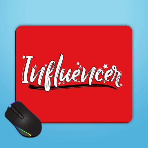 Influencer Lettering Trendy Mouse Pad Zapvi