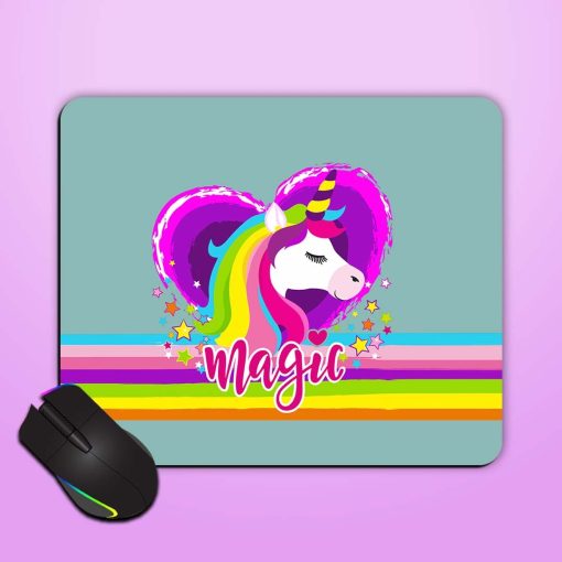 Print Cartoon Unicorn Mouse Pad Zapvi