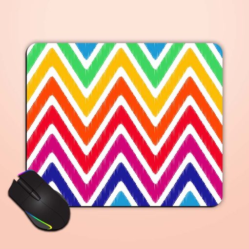 Seamless Chevron Pattern Mouse Pad Zapvi