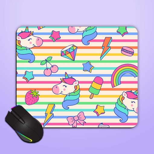 Cute Unicorn Dessert Mouse Pad Zapvi