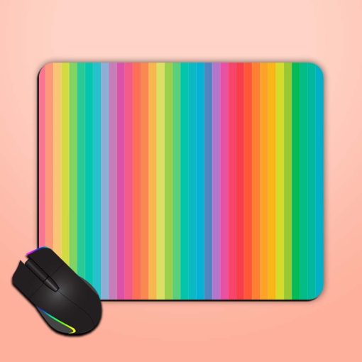 Pastel Colorful Line Mouse Pad Zapvi