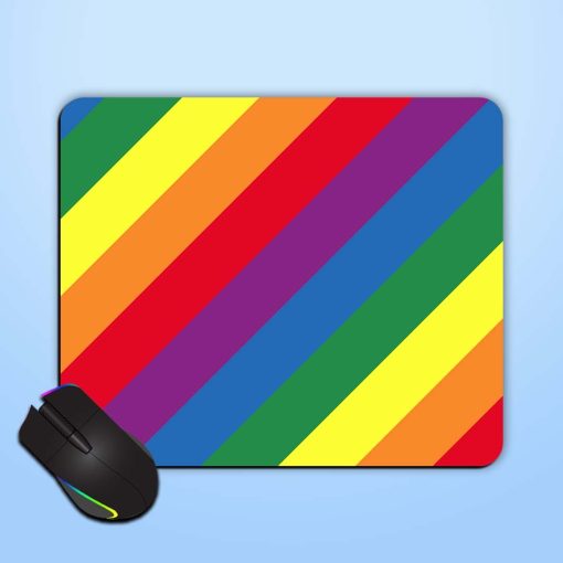 Lgbt Diagonal Stripe Mouse Pad Zapvi