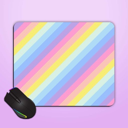 Geometric Striped Background Mouse Pad Zapvi