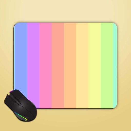 Rainbow Pastel Art Mouse Pad Zapvi