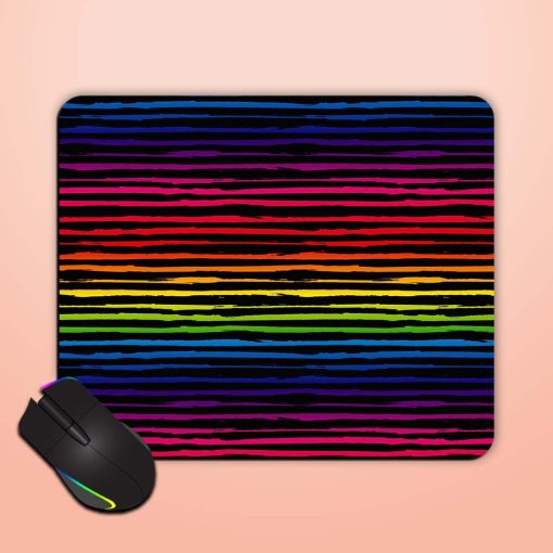 Seamless Horizontal Striped Mouse Pad Zapvi