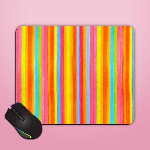 Colorful Striped Stripes Mouse Pad Zapvi