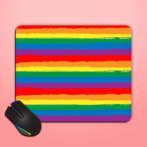 Rainbow Striped Seamless Mouse Pad Zapvi