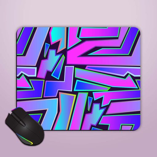 Abstract Seamless Geometric Mouse Pad Zapvi