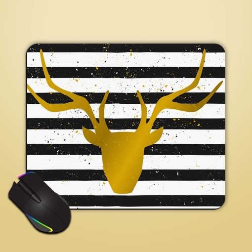 Goden Deer Head Mouse Pad Zapvi