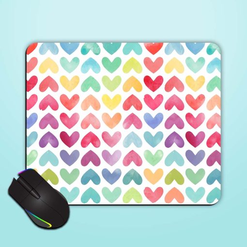 Seamless Colorful Watercolor Mouse Pad Zapvi