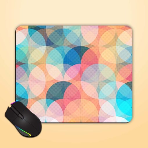 Colored Circle Seamless Mouse Pad Zapvi