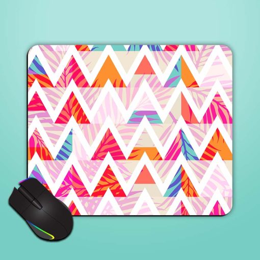 Abstract Triangle Background Mouse Pad Zapvi