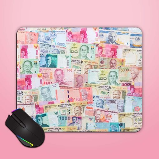 Background Asian Currency Mouse Pad Zapvi