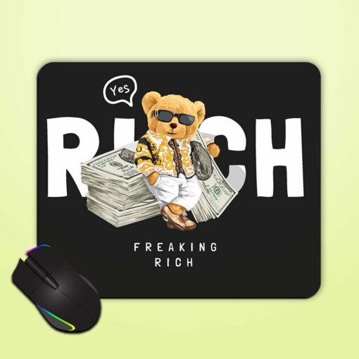 Rich Slogan Bear Mouse Pad Zapvi