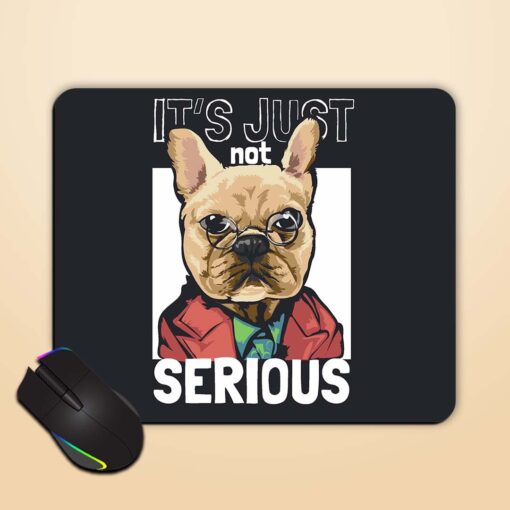 Serious Slogan Cartoon Mouse Pad Zapvi