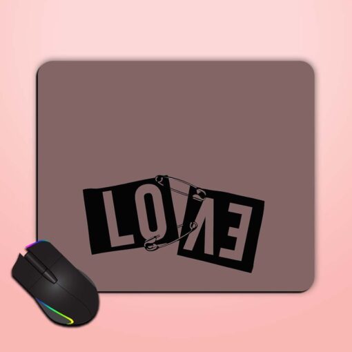 Love Slogan On Mouse Pad Zapvi