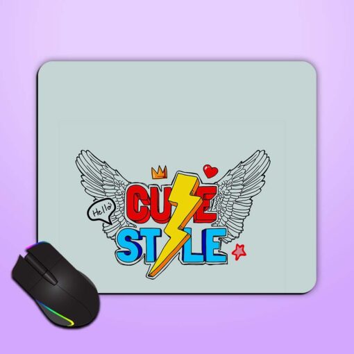 Cute Style Slogan Mouse Pad Zapvi