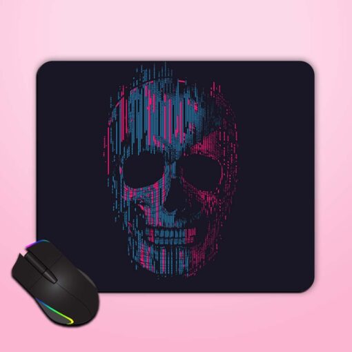 Skull Illustration Tee Mouse Pad Zapvi