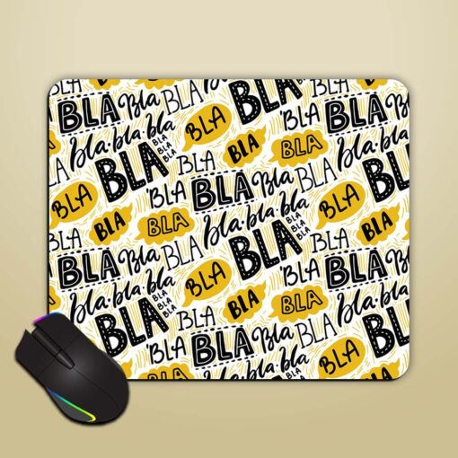 Bla Seamless Pattern Mouse Pad Zapvi