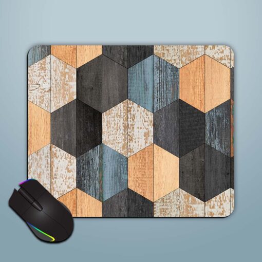 Weathered Wood Texture Mouse Pad Zapvi