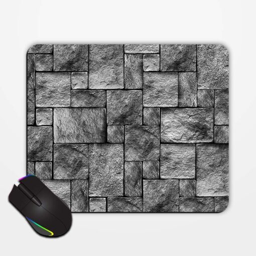 Seamlessly Stony Wall Mouse Pad Zapvi