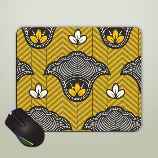 Flower African Seamless Mouse Pad Zapvi