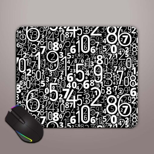 Many Numbers Different Mouse Pad Zapvi