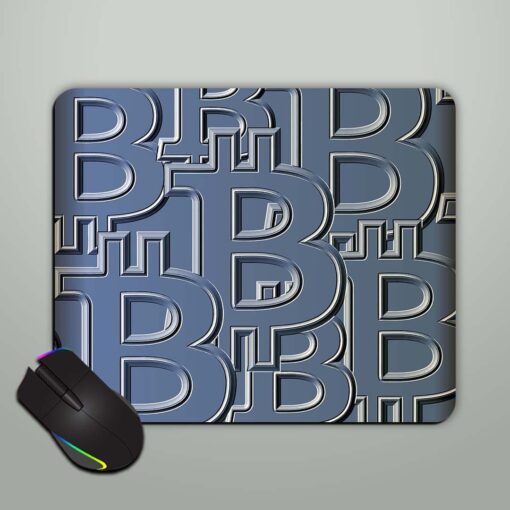 Embossed 3D Bitcoin Mouse Pad Zapvi