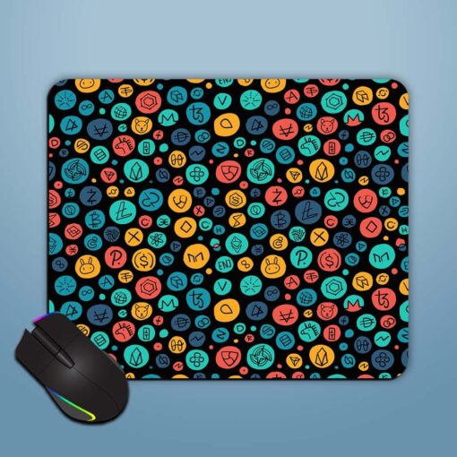 Cryptocurrency Financial Items Mouse Pad Zapvi