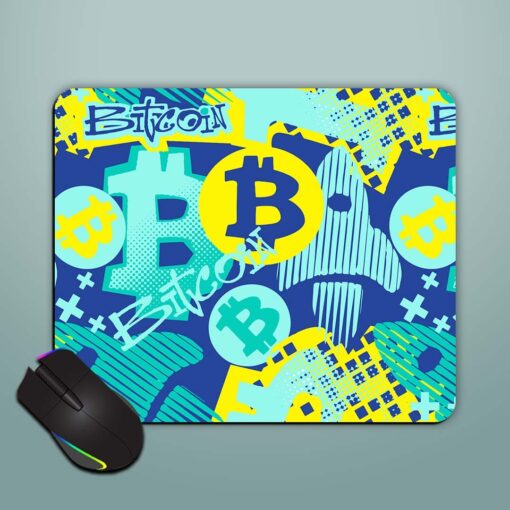 Bitcoin Doodle Style Mouse Pad Zapvi