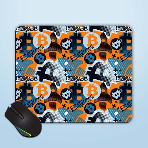 Bitcoin Doodle Style Mouse Pad Zapvi