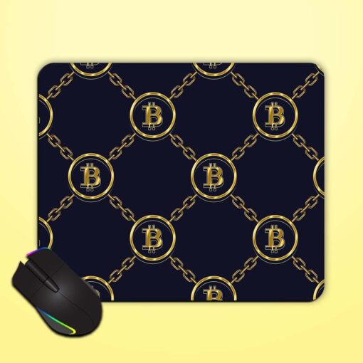 Seamless Background Gold Mouse Pad Zapvi