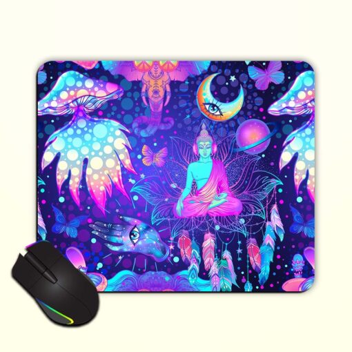 Psychedelic Vector Pattern Mouse Pad Zapvi