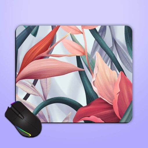 Beautiful Floral Background Mouse Pad Zapvi