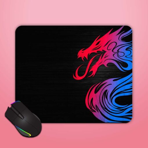 Dragon On Wood Mouse Pad Zapvi