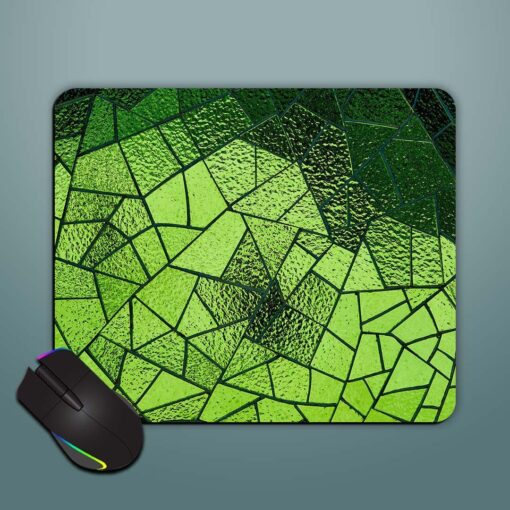 Green Crack Glass Mouse Pad Zapvi