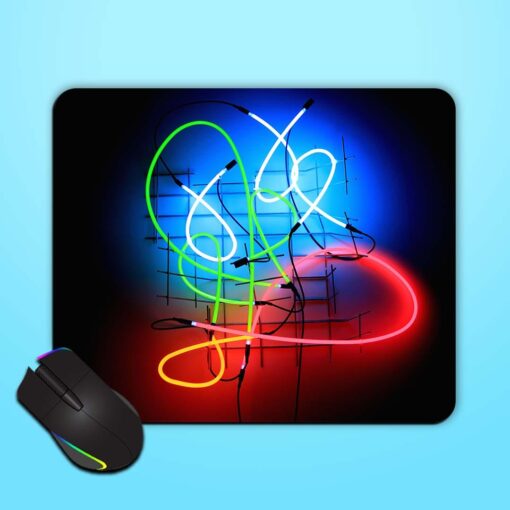 Neon Lights Art Mouse Pad Zapvi