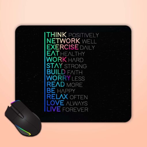 Positive Vibe Mouse Pad Zapvi