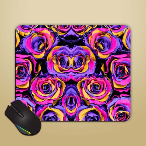 Purple Color Roses Mouse Pad Zapvi