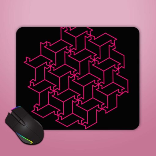 Pink Seamless Art Mouse Pad Zapvi