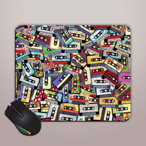 Tape Recorder Seamless Mouse Pad Zapvi