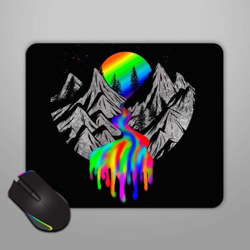 Rainbow Color Mountain Mouse Pad Zapvi