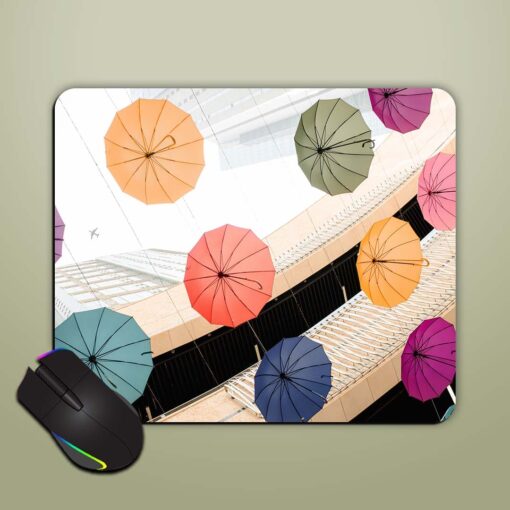 Flying Umbrellas Mouse Pad Zapvi