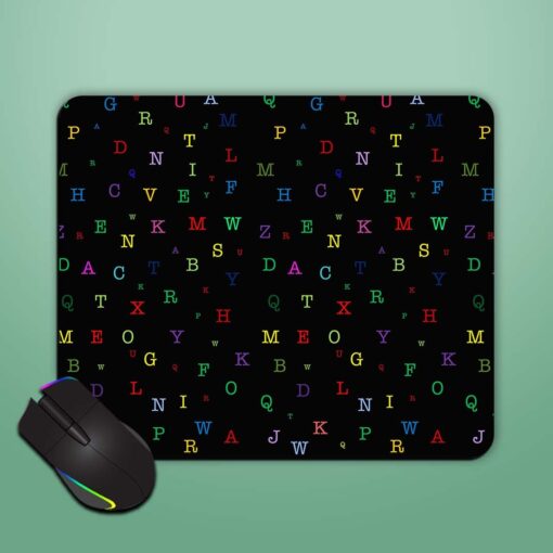 Abcd Art Mouse Pad Zapvi