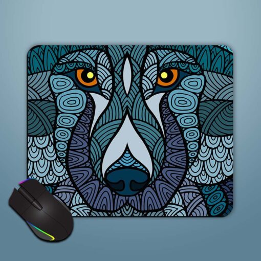 Mandala Fox Mouse Pad Zapvi