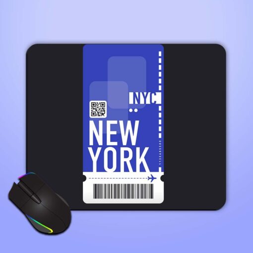 Nyc Ticket Mouse Pad Zapvi