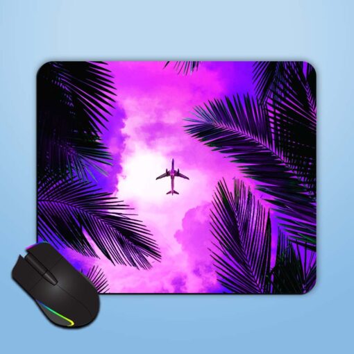 Airplane With Neon Mouse Pad Zapvi